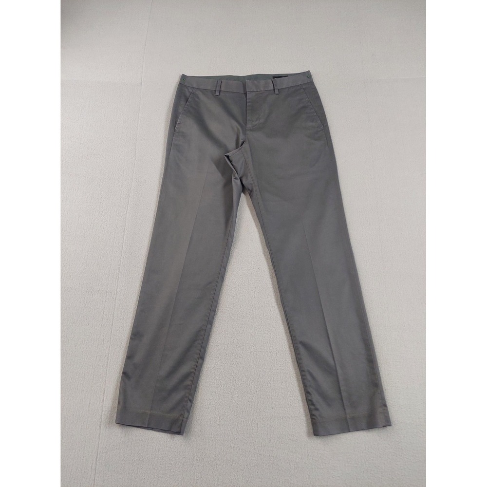 Bonobos‎ Men Chino Pant 30X30 Dark Gray Slim Fit Flat Front Stretch Office Work